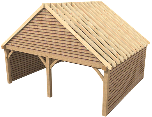 Oak Frame Garage Structure Img